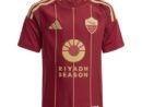 AS Roma adidas Youth 2024/25 Home Replica Jersey - Burgundy