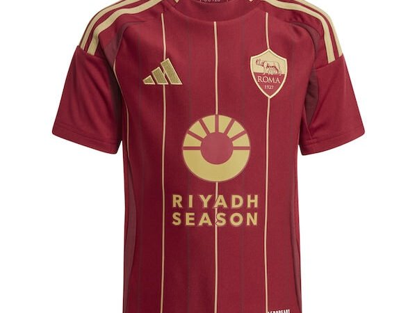 AS Roma adidas Youth 2024/25 Home Replica Jersey - Burgundy