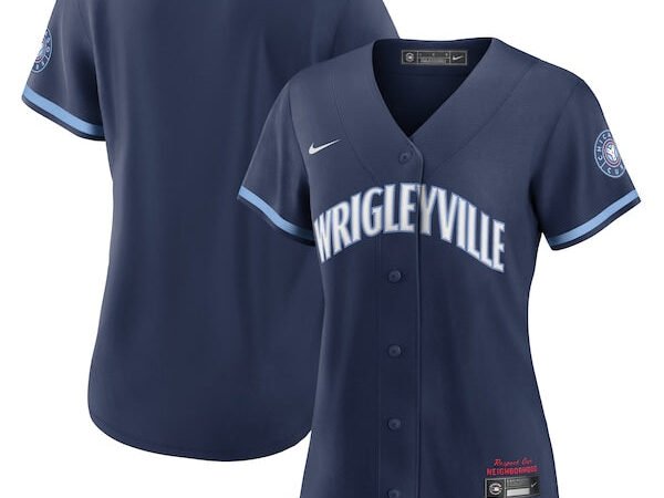 Chicago Cubs Nike Women's City Connect Replica Jersey - Navy