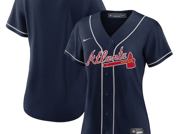 Atlanta Braves Nike Women's Alternate Replica Team Jersey - Navy