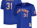 Mike Piazza New York Mets  Big & Tall Cooperstown Collection Mesh Batting Practice Jersey - Royal/Orange