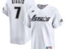 Craig Biggio Houston Astros Nike Throwback Cooperstown Collection Limited Jersey - White