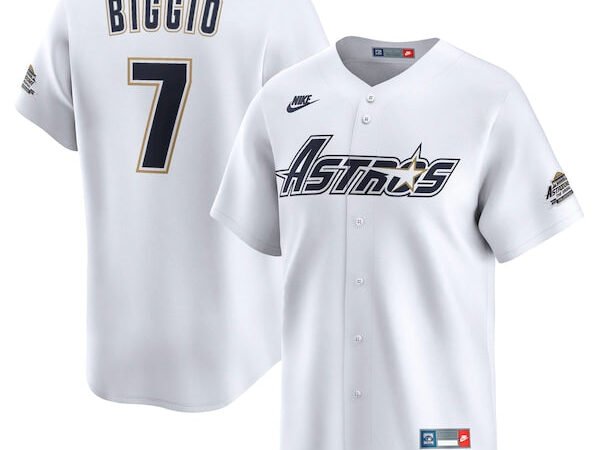 Craig Biggio Houston Astros Nike Throwback Cooperstown Collection Limited Jersey - White