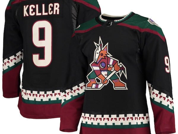 Clayton Keller Arizona Coyotes adidas Home Primegreen Authentic Pro Player Jersey - Black