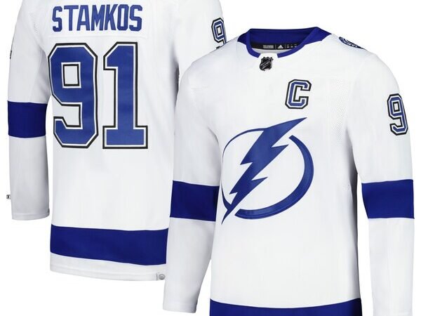 Steven Stamkos Tampa Bay Lightning adidas Away Primegreen Authentic Player Jersey - White/Blue