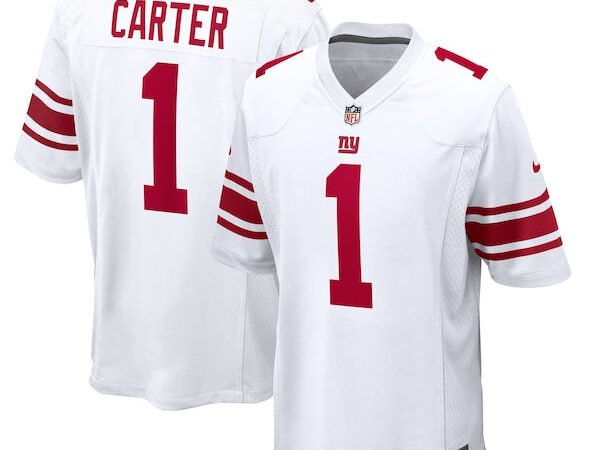 Abdul Carter New York Giants Nike First Round Pick Game Jersey - White