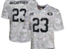 Christian McCaffrey San Francisco 49ers Nike Youth 2024 Salute to Service Game Jersey - Arctic Camo