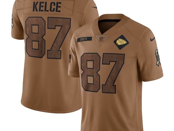 Travis Kelce Kansas City Chiefs Nike 2023 Salute To Service Limited Jersey - Brown