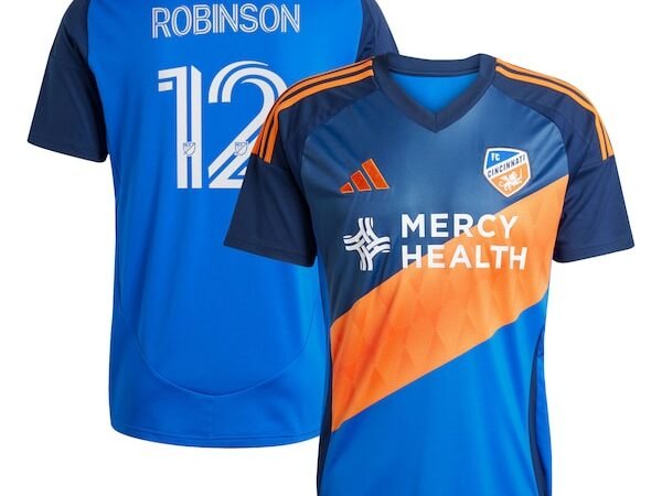 Miles Robinson FC Cincinnati adidas 2025 Orange and Blue Legacy Kit Replica Player Jersey - Blue