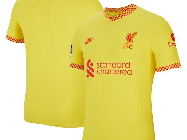 Liverpool Nike 2021/22 Third Vapor Match Jersey - Yellow