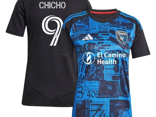 Cristian Arango San Jose Earthquakes adidas Women's 2025 Headliner Replica Player Jersey - Black