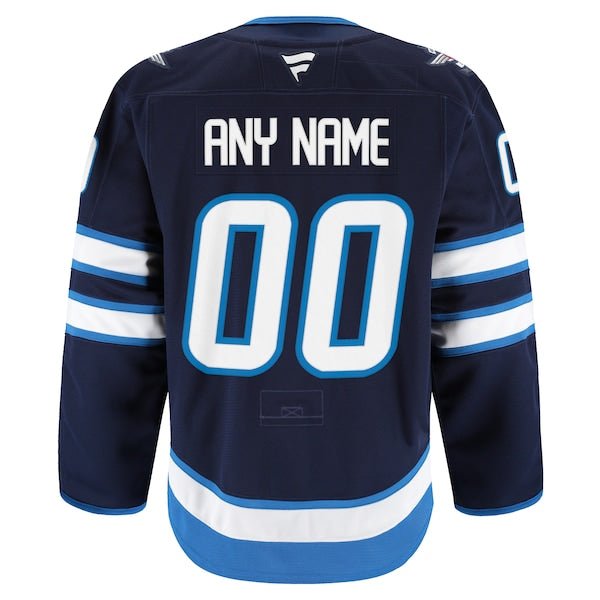 Winnipeg Jets Home Authentic Pro Custom Jersey - Navy