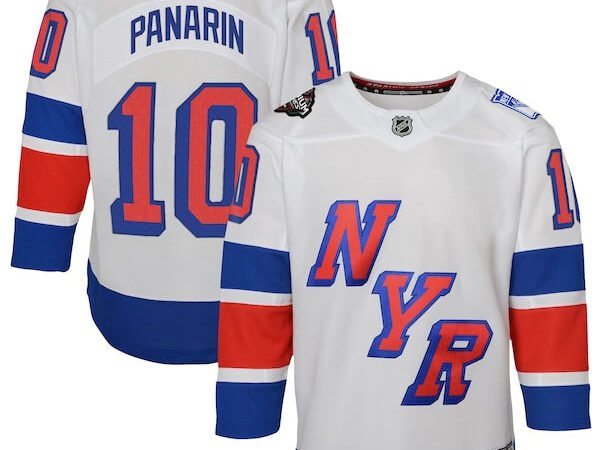 Artemi Panarin New York Rangers Youth 2024 NHL Stadium Series Premier Player Jersey – White