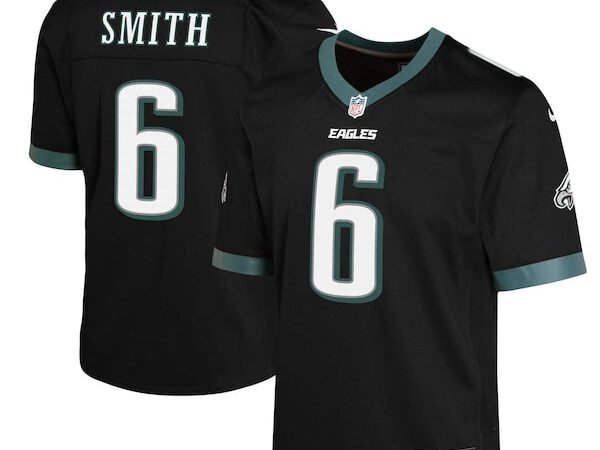 DeVonta Smith Philadelphia Eagles Nike Youth Game Jersey - Black/White
