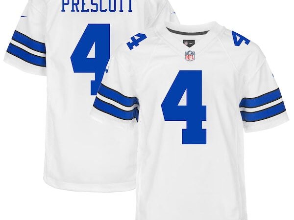 Dak Prescott Dallas Cowboys Nike Youth Game Jersey - White/Navy