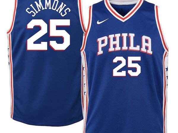 Ben Simmons Philadelphia 76ers Nike Youth Swingman Jersey Royal - Icon Edition/White