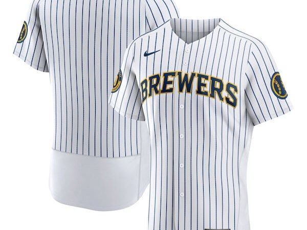Milwaukee Brewers Nike Alternate Authentic Team Jersey - White