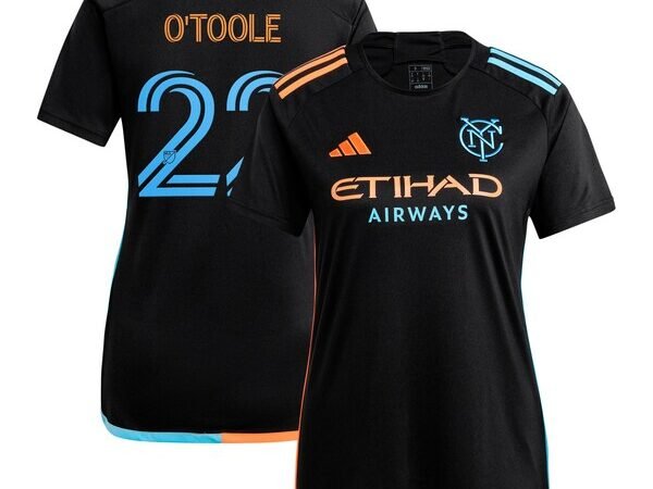 Kevin O'Toole New York City FC adidas Women's 2024 24/7 Kit Replica Player Jersey – Black
