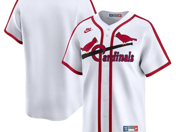 St. Louis Cardinals Nike Cooperstown Collection Limited Jersey - White/Blue