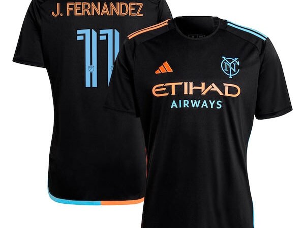 Julian Fernandez New York City FC adidas 2024 24/7 Kit Replica Player Jersey – Black