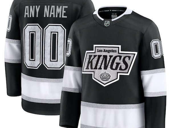 Los Angeles Kings  Home Premium Custom Jersey - Black/White