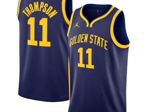 Klay Thompson Golden State Warriors Jordan Brand Unisex Swingman Jersey - Statement Edition - Navy
