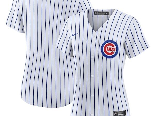 Chicago Cubs Nike Women's Home Blank Replica Jersey - White