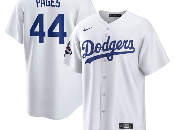 Andy Pages Los Angeles Dodgers Nike 2024 World Series Champions Home Replica Player Jersey - White