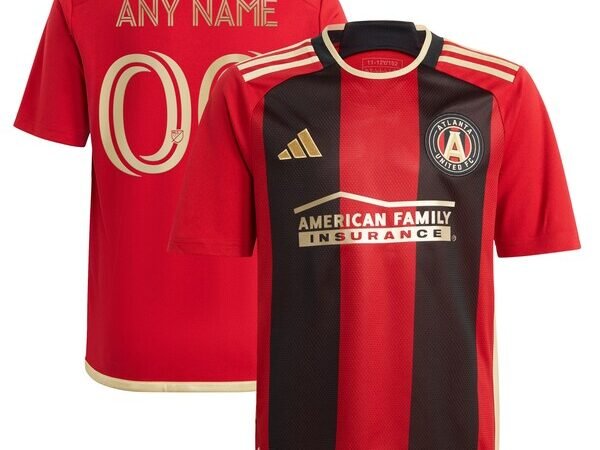 Atlanta United FC adidas Youth 2024 The 17s' Kit Replica Custom Jersey - Black