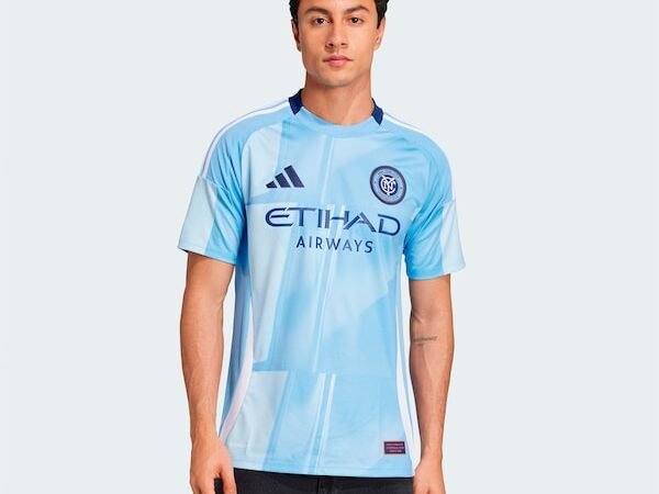 New York City FC adidas 2025 The Excelsior Kit Replica Jersey - Light Blue