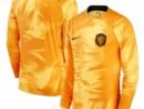 Netherlands National Team Nike Youth 2022/23 Home Breathe Stadium Replica Blank Long Sleeve Jersey - Orange