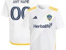 LA Galaxy adidas Youth 2024 Angeleno Kit Replica Custom Jersey - White