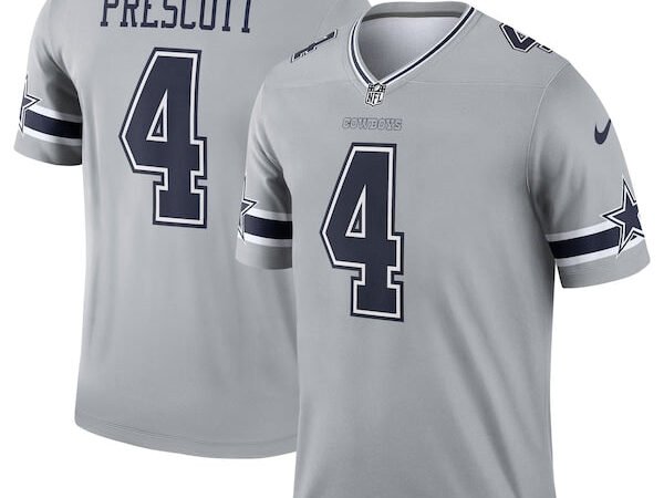 Dak Prescott Dallas Cowboys Nike Inverted Legend Jersey - Gray