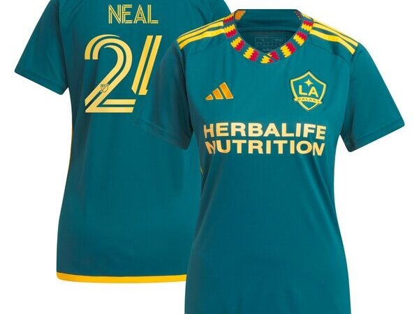 Jalen Neal LA Galaxy adidas Women's 2024 LA Kit Replica Player Jersey - Green/White