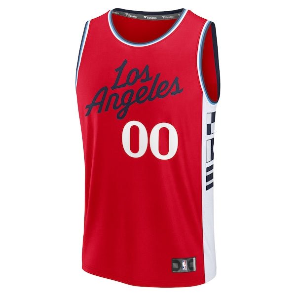 LA Clippers Youth Fast Break Custom Replica Jersey - Red - Statement Edition/White/Navy