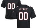 Atlanta Falcons Nike Youth Throwback Custom Game Jersey - Black