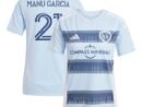 Manu Garcia Sporting Kansas City adidas Women's 2025 One KC Replica Player Jersey - Light Blue