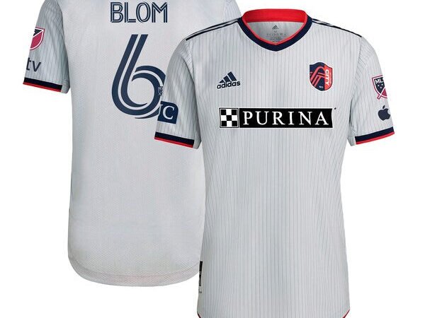 Njabulo Blom St. Louis City SC adidas 2024 The Spirit Kit Authentic Jersey - Gray