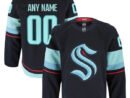 Seattle Kraken  Home Authentic Pro Custom Jersey - Navy