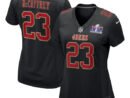 Christian McCaffrey San Francisco 49ers Nike Women's Super Bowl LVIII Carbon Fashion Game Player Jersey - Black