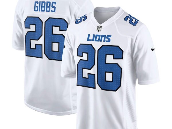 Jahmyr Gibbs Detroit Lions Nike Tundra Fashion Game Jersey - White