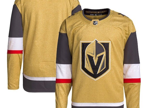 Vegas Golden Knights adidas Home Primegreen Authentic Jersey - Gold