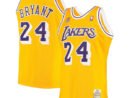 Men's Los Angeles Lakers Kobe Bryant Gold 2007 Hardwood Classics Authentic Jersey