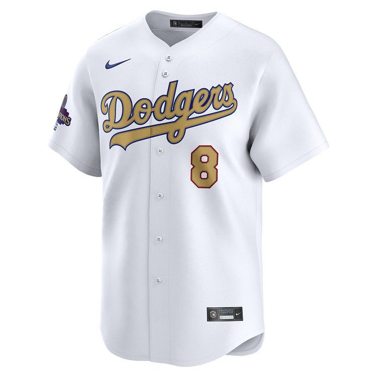 Enrique Hernández Los Angeles Dodgers Nike 2025 Gold World Series Champions Limited Jersey - White