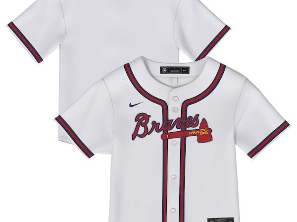 Atlanta Braves Toddler Home Replica Jersey - White