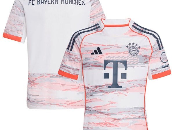 Bayern Munich adidas Youth 2025/26 Away Replica Jersey - White