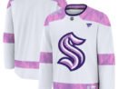 Seattle Kraken  2024 Hockey Fights Cancer Practice Jersey - White