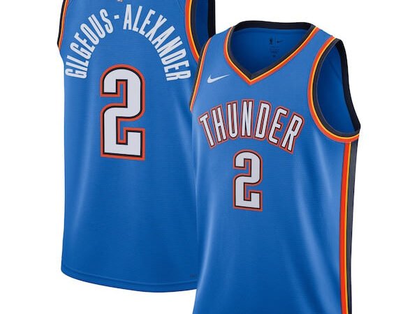 Shai Gilgeous-Alexander Oklahoma City Thunder Nike Unisex 2025 NBA Finals Swingman Jersey - Icon Edition - Blue