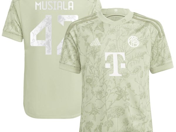 Jamal Musiala Bayern Munich adidas Youth 2023/24 Oktoberfest Replica Player Jersey - Green/White
