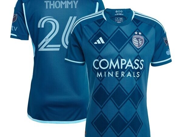 Erik Thommy Sporting Kansas City adidas 2024 Diamonds Our Forever Authentic Player Jersey – Navy